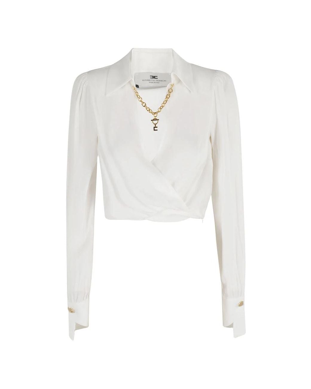 Elisabetta Franchi White Blouses