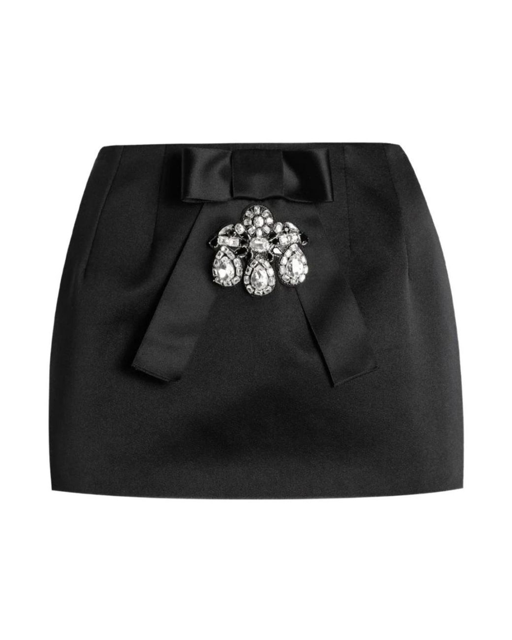 Dolce & Gabbana Black Short Skirts