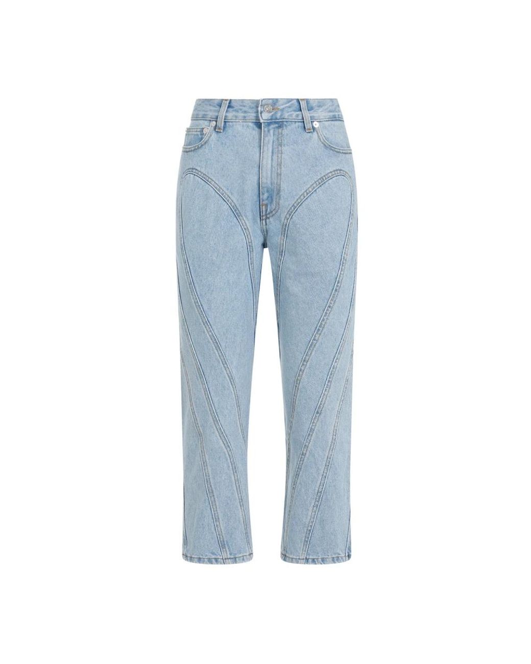 Mugler Blue Straight Jeans