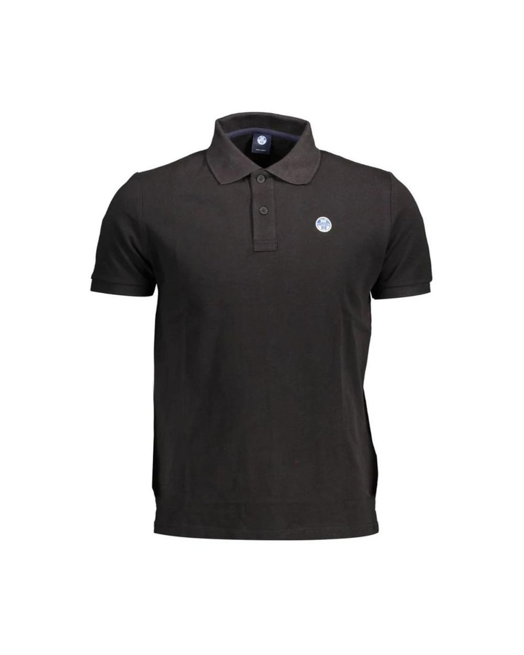 North Sails Korte Mouw Polo in het Black voor heren