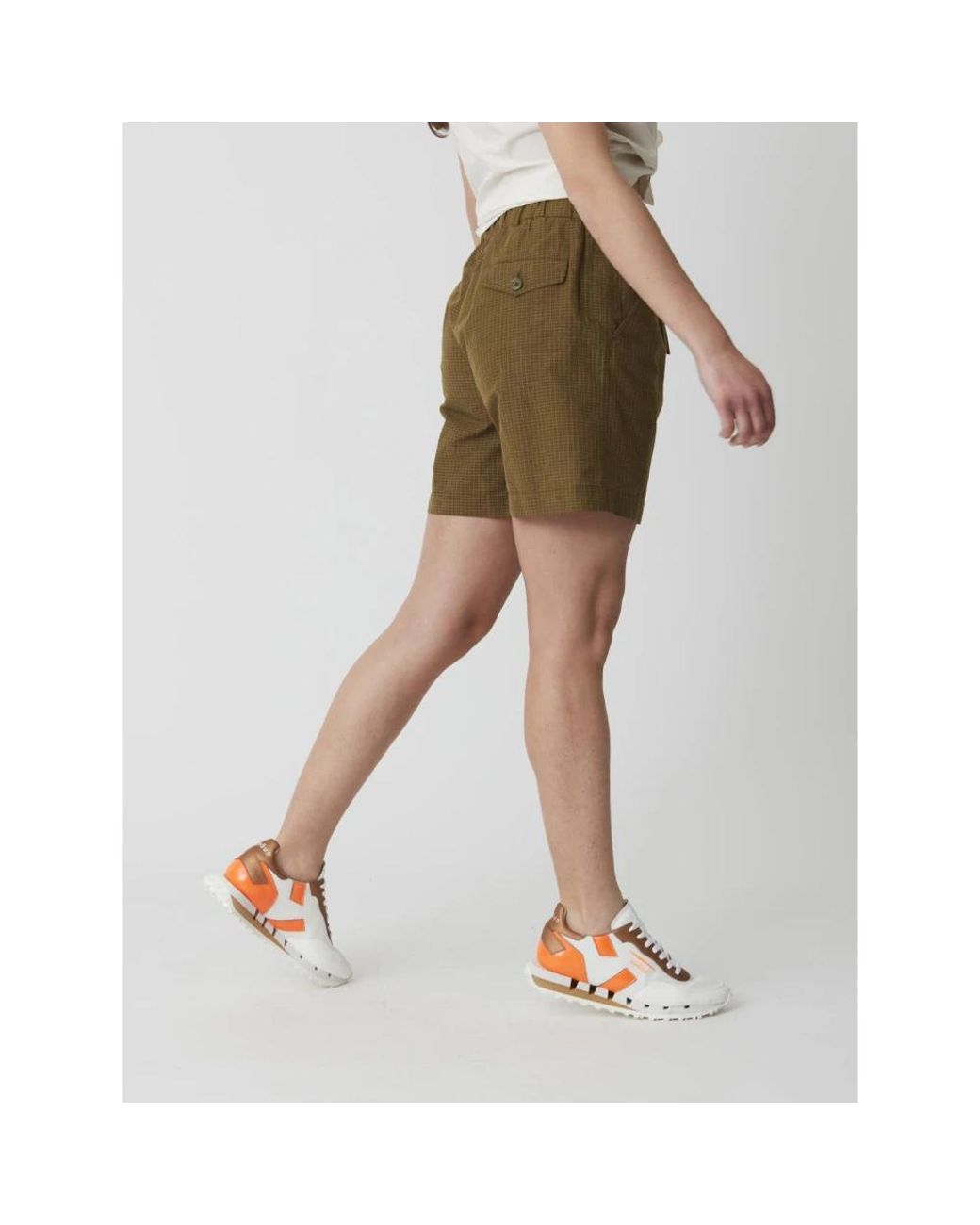 Aspesi Green Short Shorts