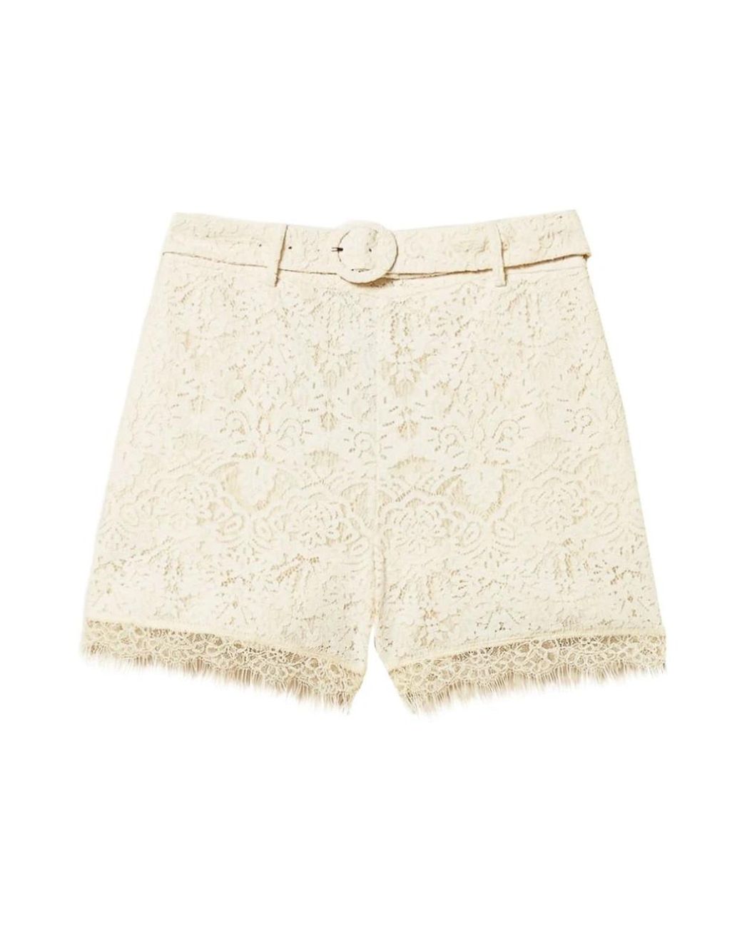 Twinset Natural Short Shorts