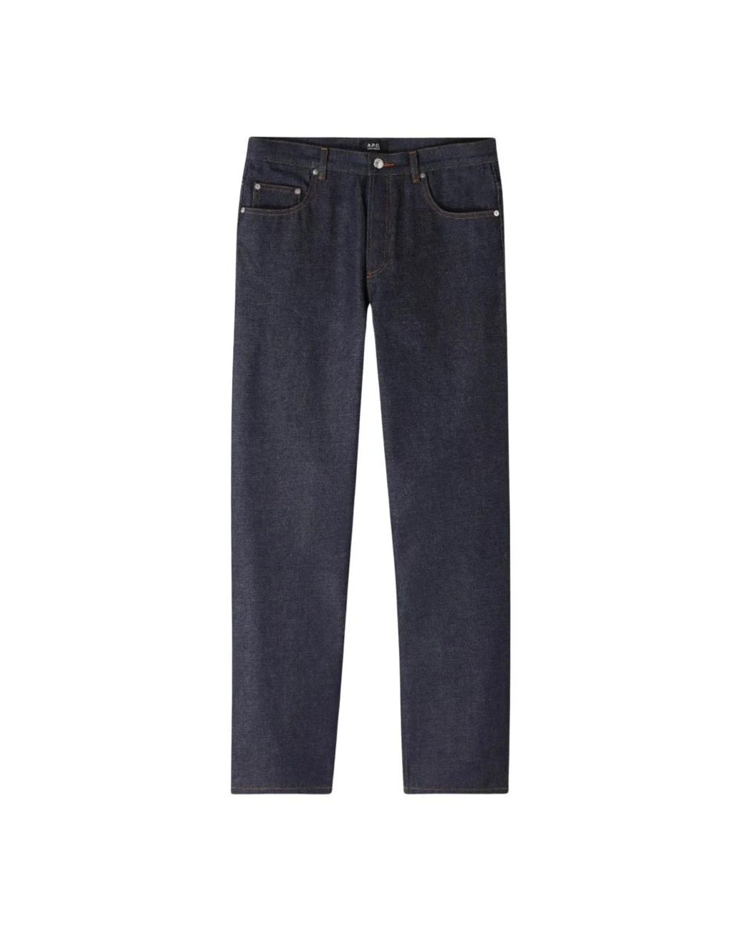 A.P.C. Blue Straight Jeans for men
