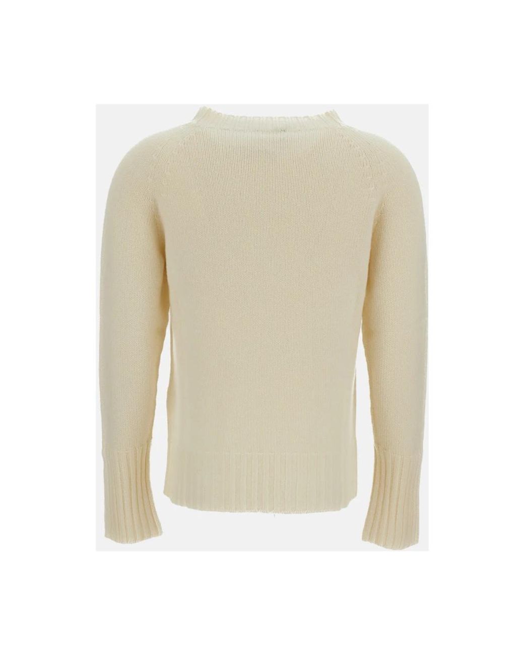 Drumohr White Round-Neck Knitwear