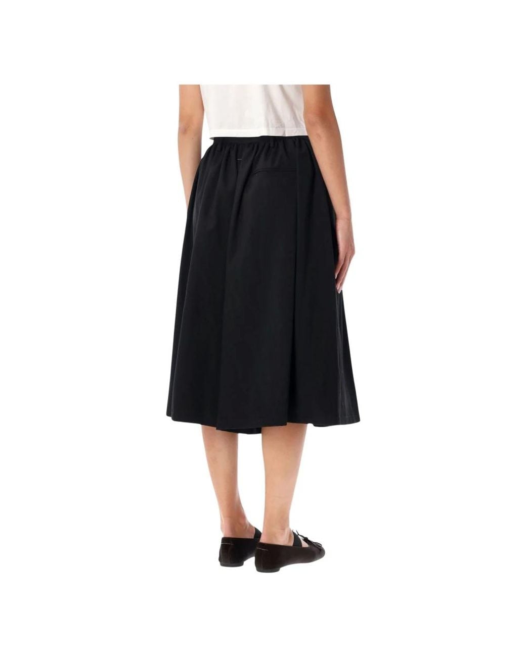 MM6 by Maison Margiela Black Wide Trousers