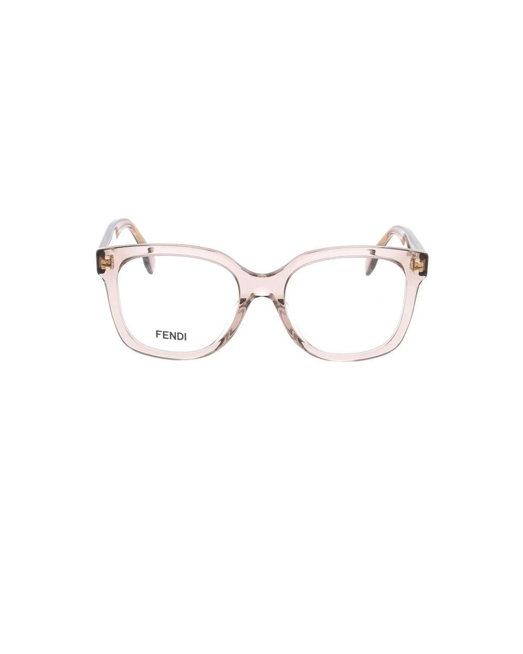 Glasses Fendi de color Metallic