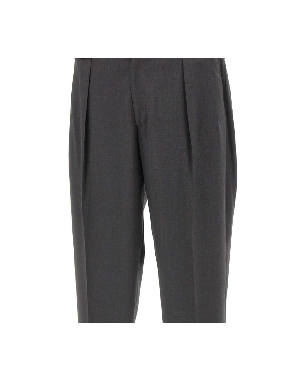 BRIGLIA Gray Suit Trousers for men