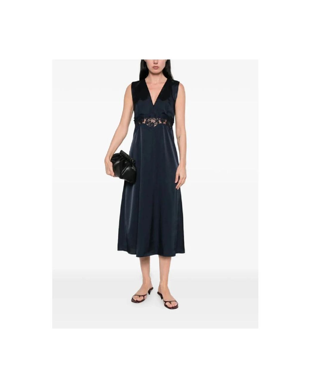 P.A.R.O.S.H. Blue Midi Dresses
