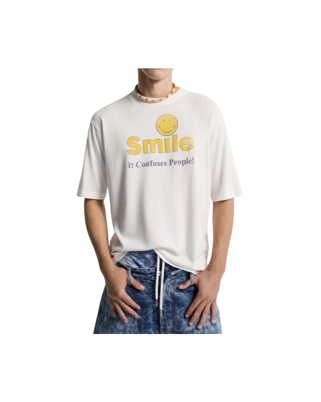 DSquared² Smile T-Shirt in het White voor heren