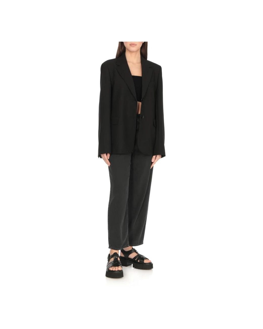 Cult Black Flat Sandals