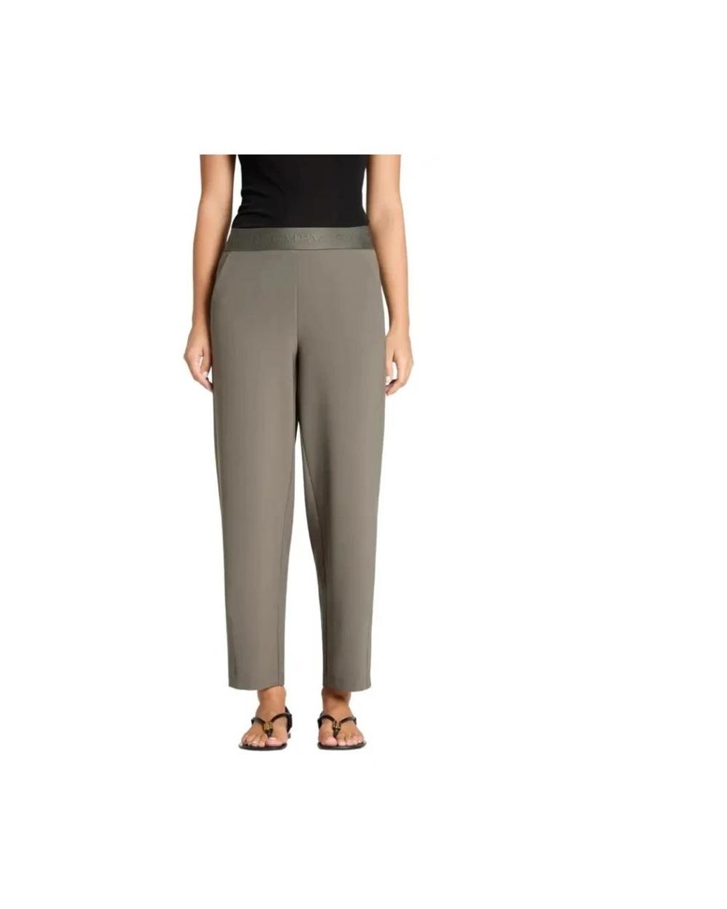 Cambio Green Straight Trousers