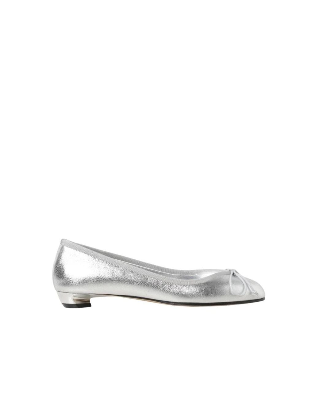 McQueen White Ballerina Shoes