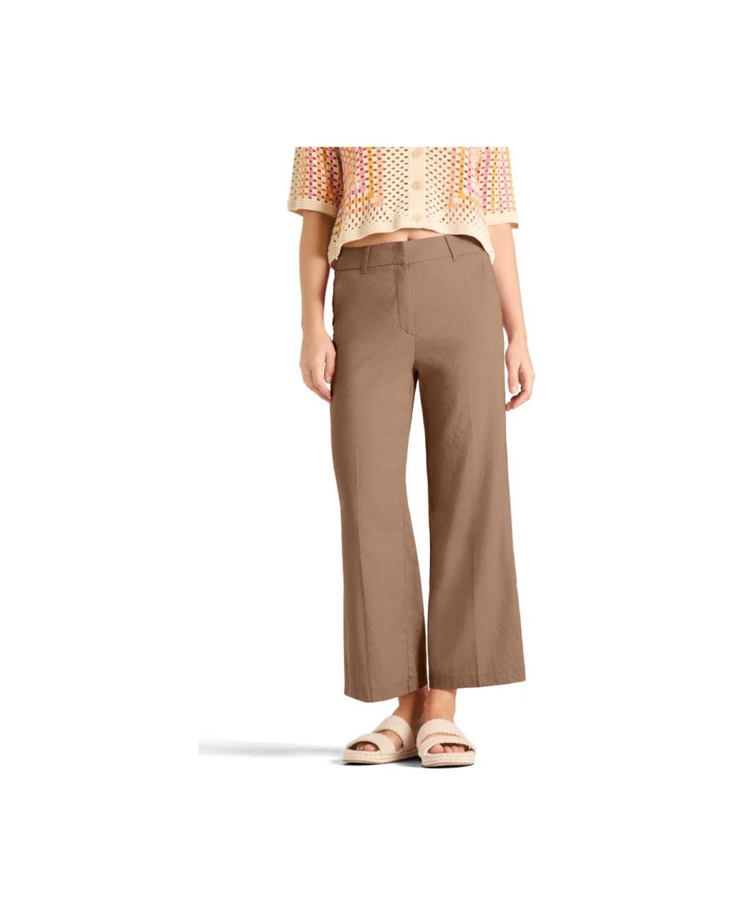 Cambio Brown Wide Trousers