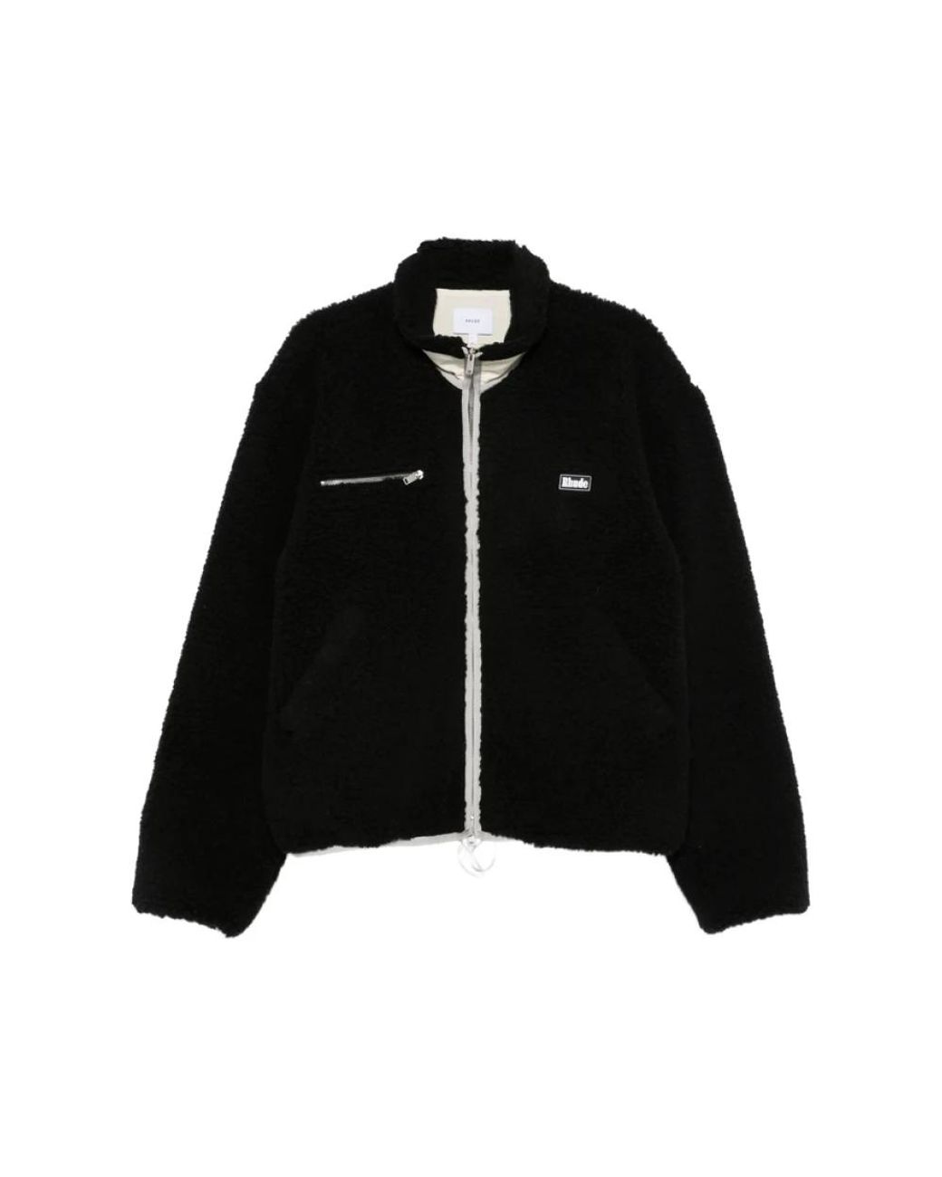 Rhude Logo-Patch Fleece Jas in het Black voor heren