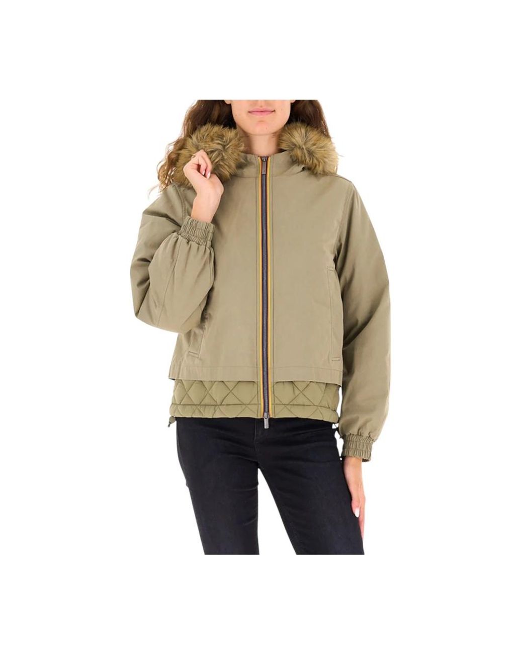 K-Way Green Winter Jackets