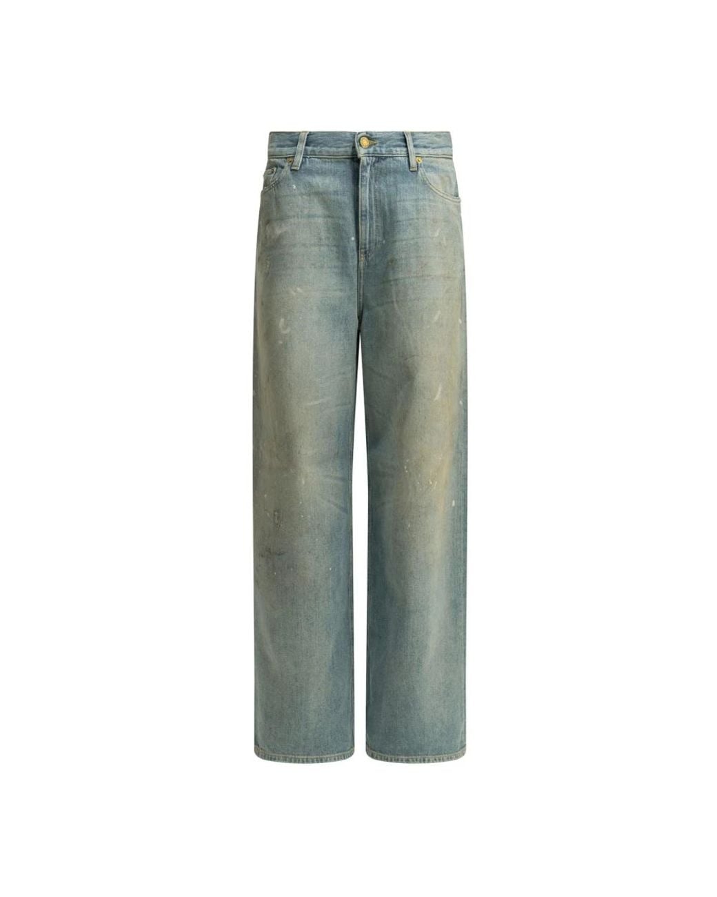Golden Goose Deluxe Brand Green Straight Fit Jeans