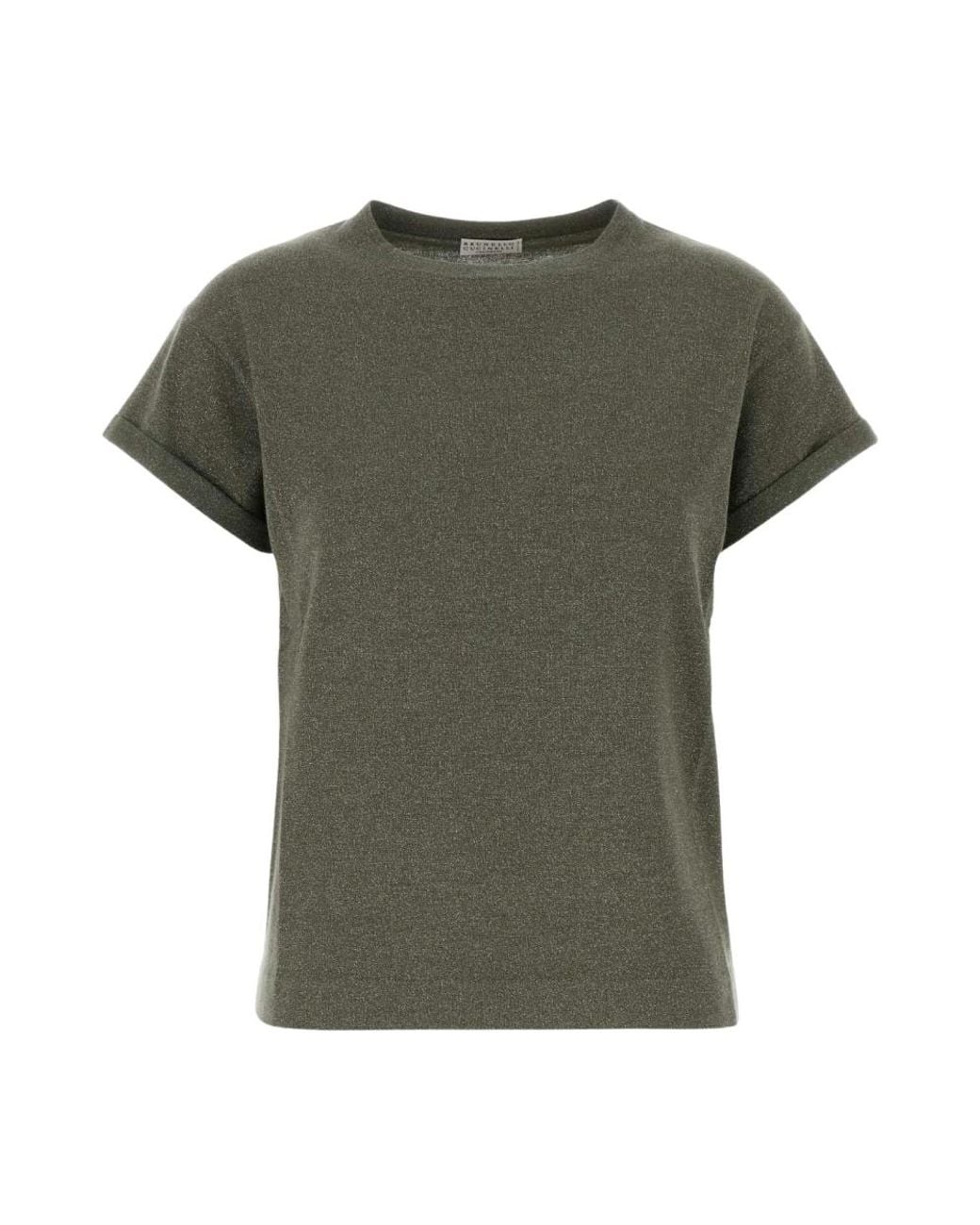 Brunello Cucinelli Green Round-Neck Knitwear