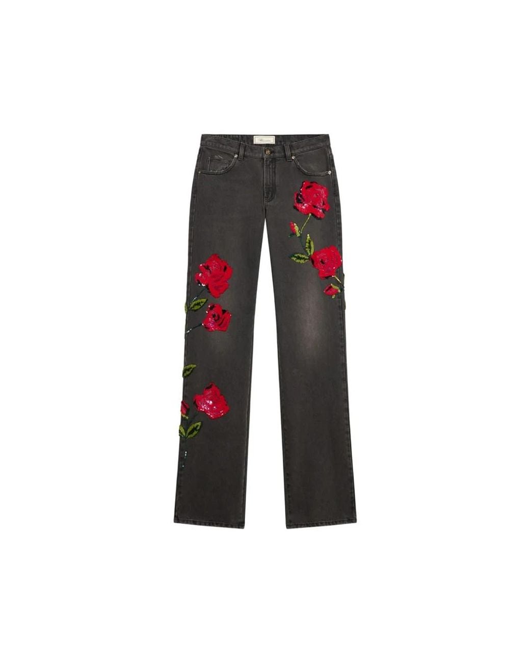 Blumarine Red Straight Fit Jeans