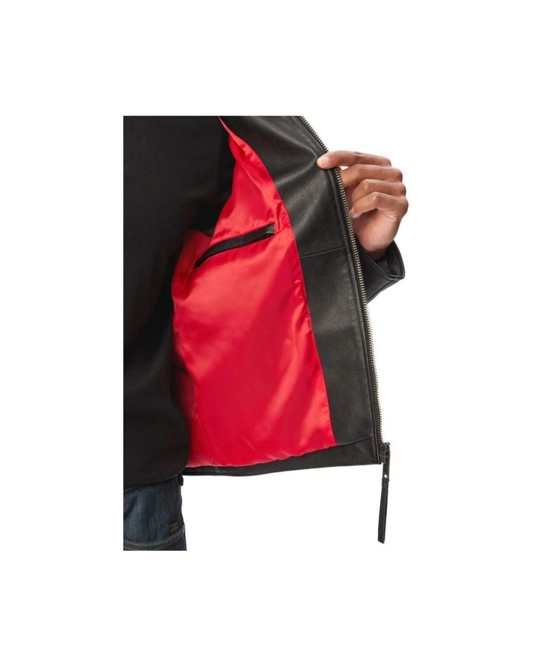 Leather Jackets HUGO pour homme en coloris Black