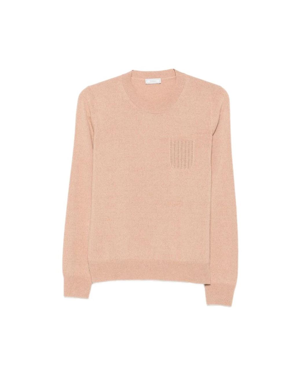 Peserico Natural Round-Neck Knitwear