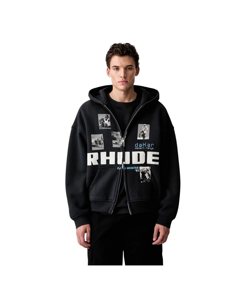 Rhude Zip-Throughs in het Black voor heren