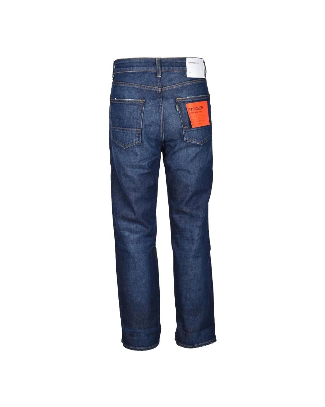 Department 5 Blue Straight Jeans for men