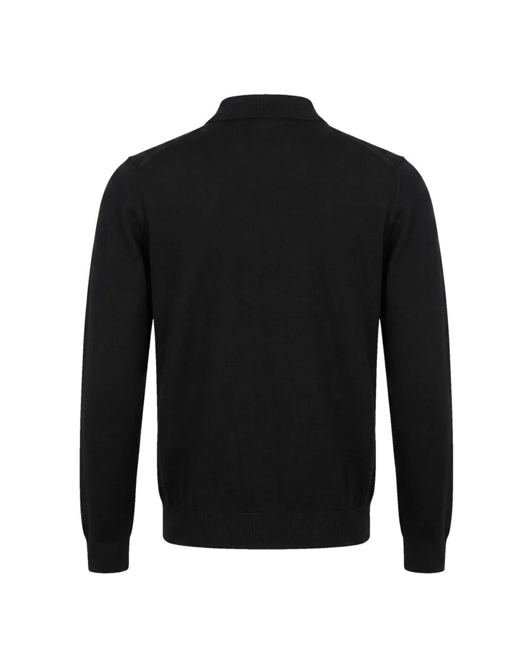 Emporio Armani Black Polo Shirts for men
