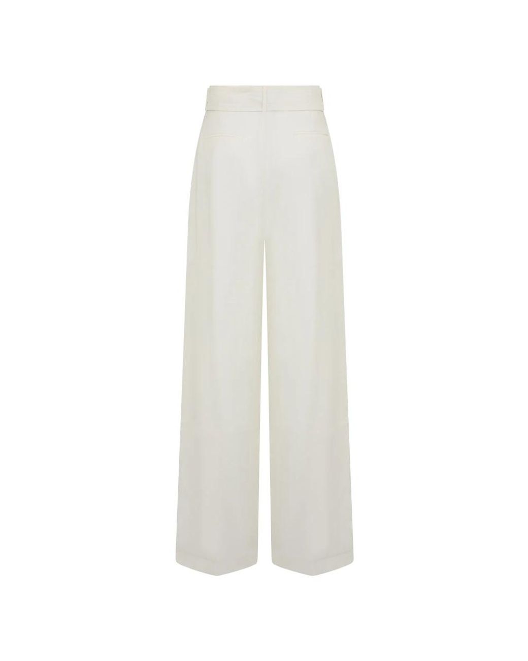 Moorer White Wide Trousers
