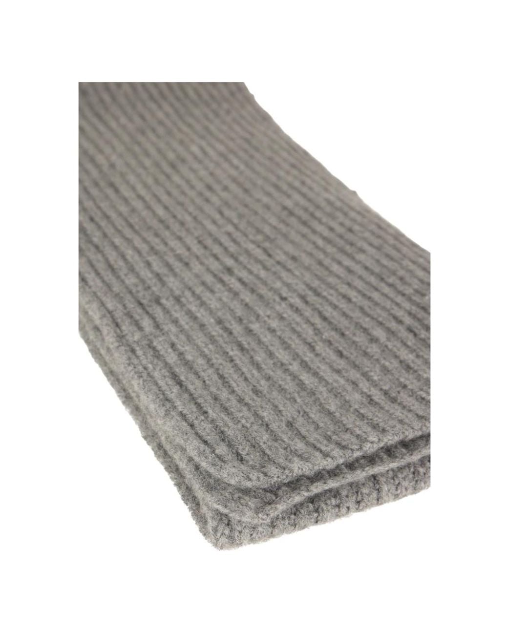 Moorer Gray Winter Scarves for men