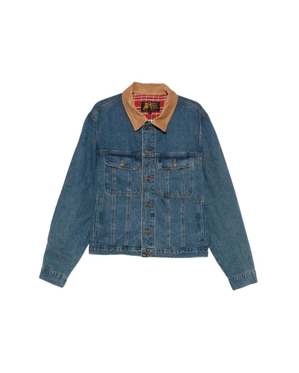 One Of These Days Blue Denim Jackets for men