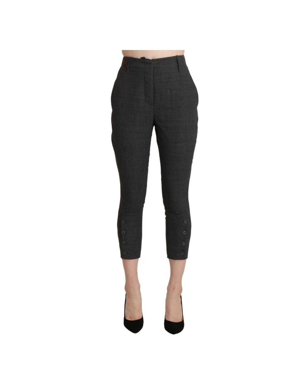 Ermanno Scervino Black Cropped Trousers