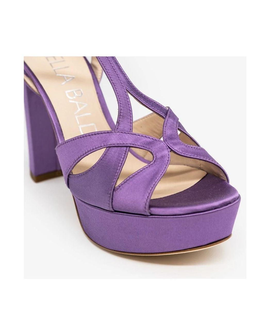 Lella Baldi Purple High Heel Sandals