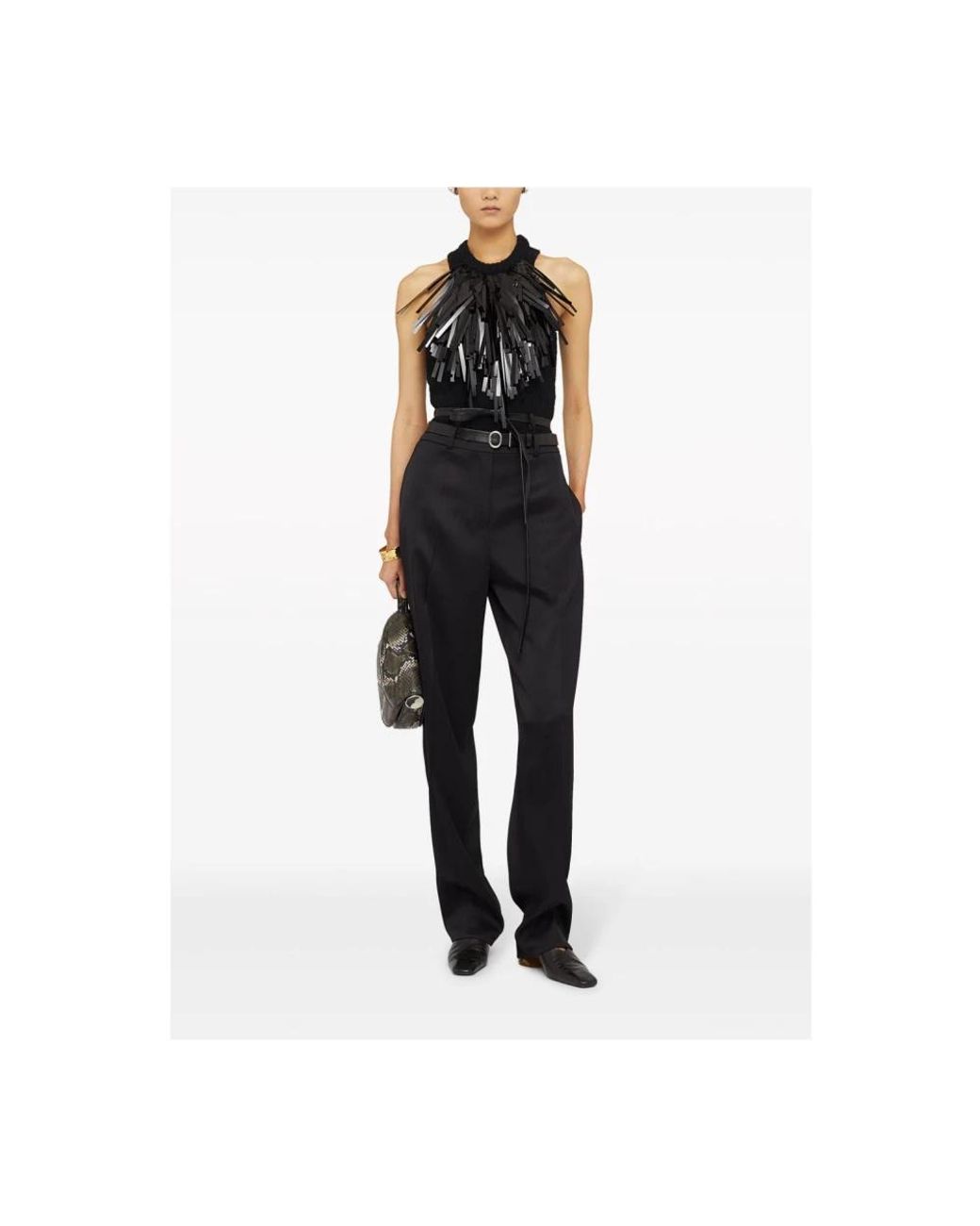 Jil Sander Black Round-Neck Knitwear