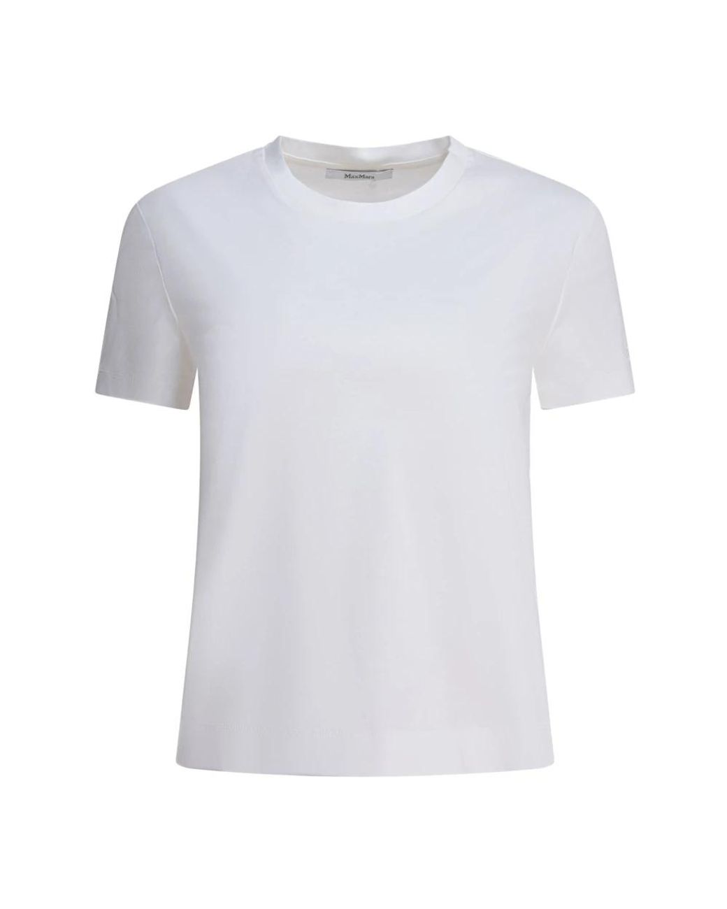 Max Mara Tops ,Wit ,Katoen Nerina T-Shirt in het White