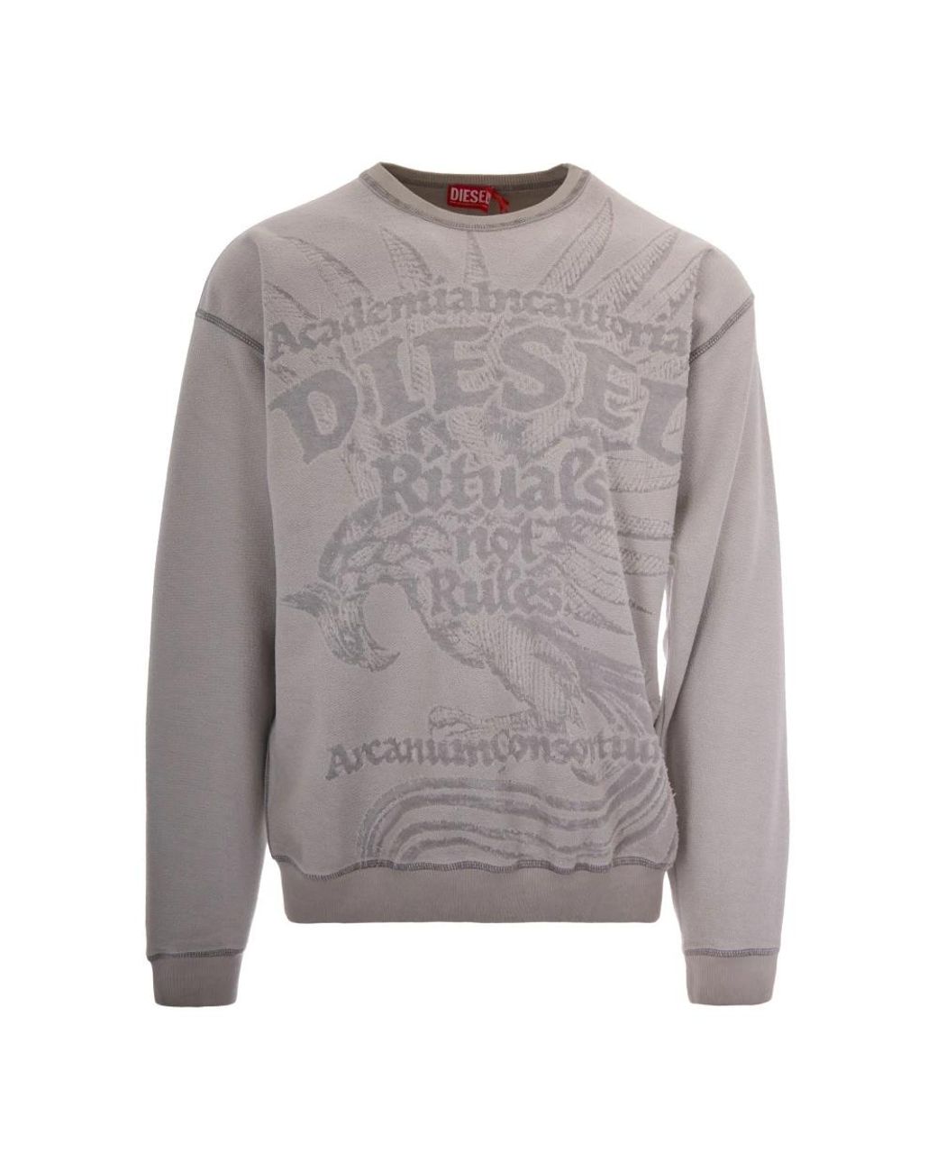 DIESEL Gray Sweatshirts for men