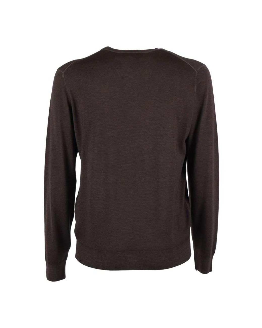 FILIPPO DE LAURENTIIS Brown Round-Neck Knitwear for men