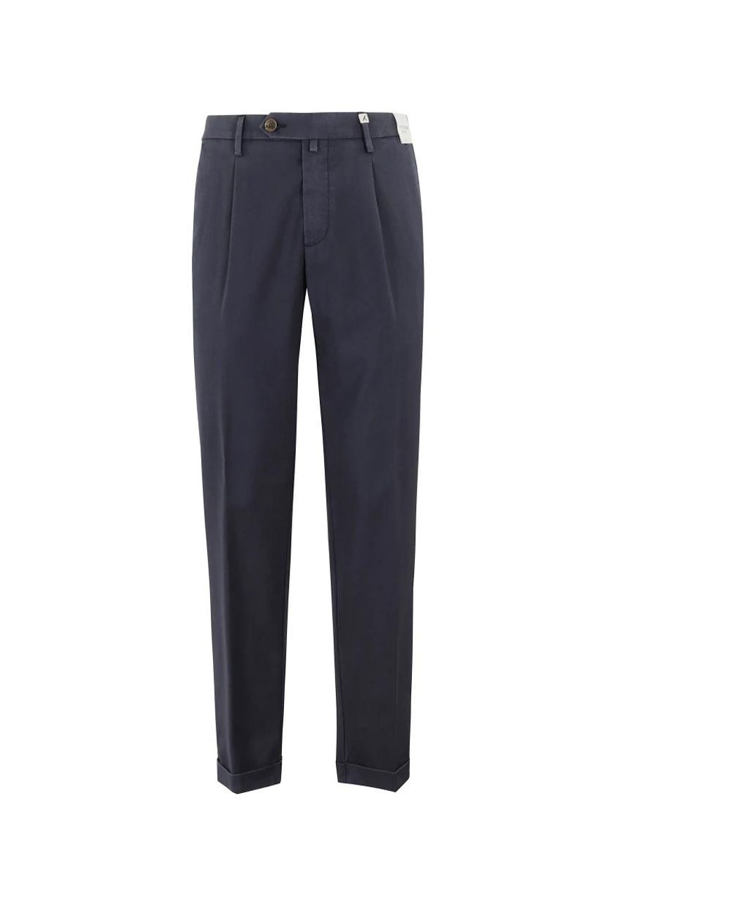 Myths Blue Slim-Fit Trousers for men