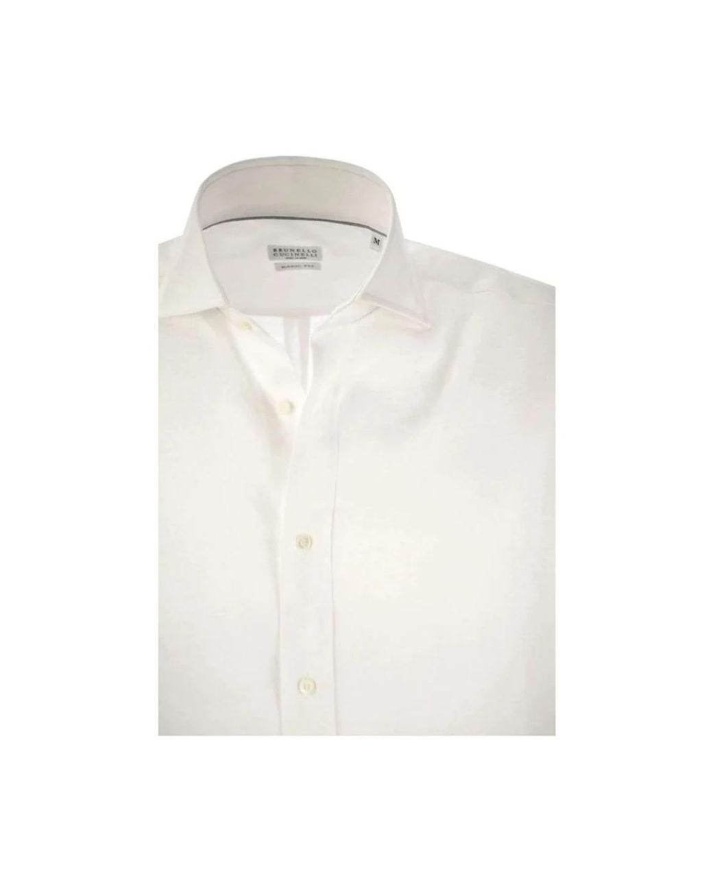 Brunello Cucinelli White Formal Shirts for men