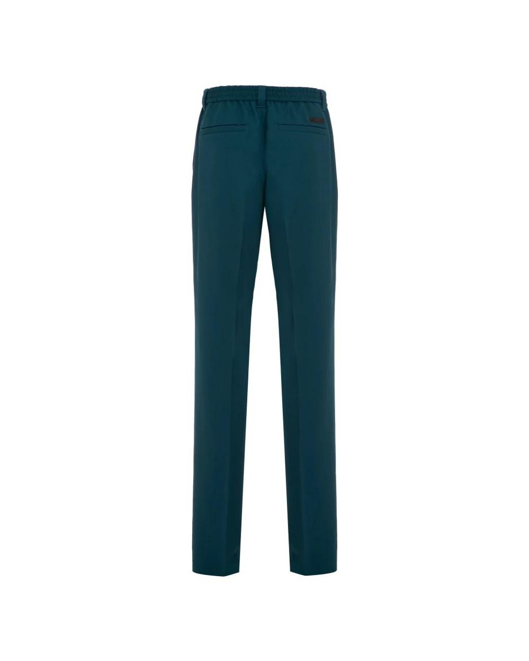 Versace Blue Straight Trousers for men