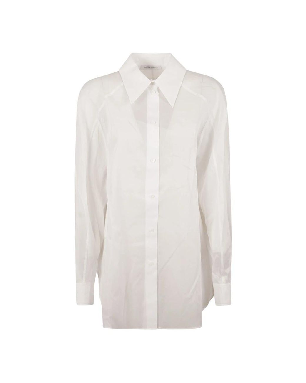 Alberta Ferretti Overhemden ,Wit ,Witte Shirt Camicia in het White