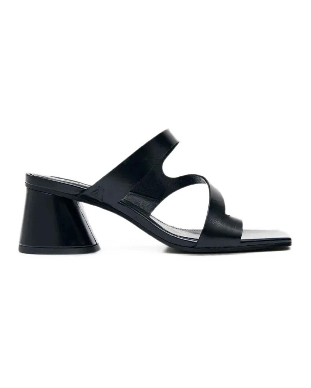 Alohas Blue Heeled Mules