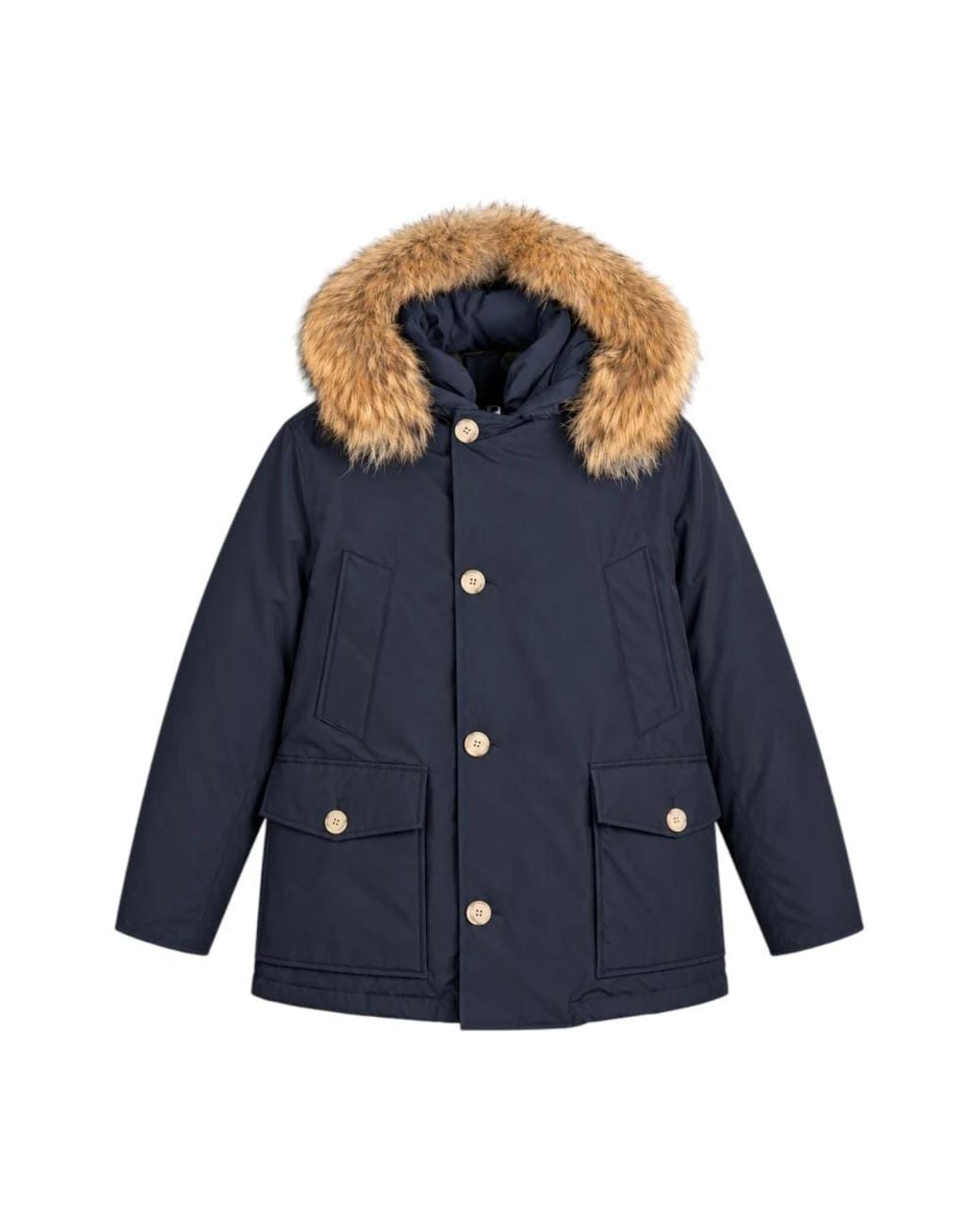 Woolrich Blue Parkas for men