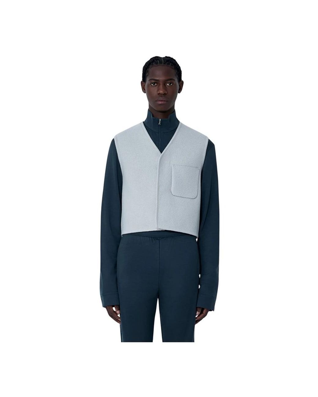 Rier Blue Vests for men