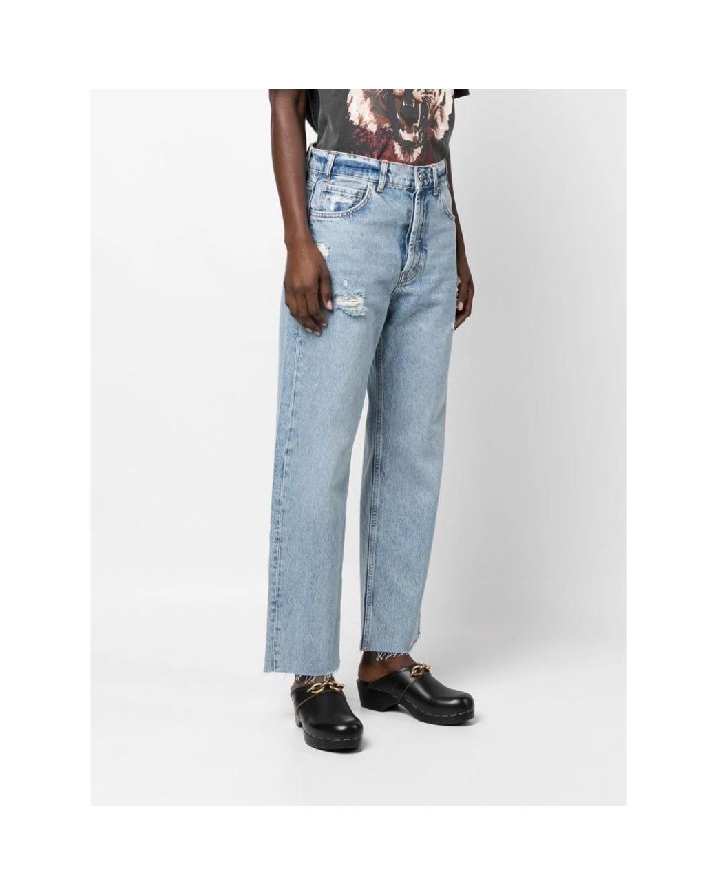 Anine Bing Blue Straight Jeans