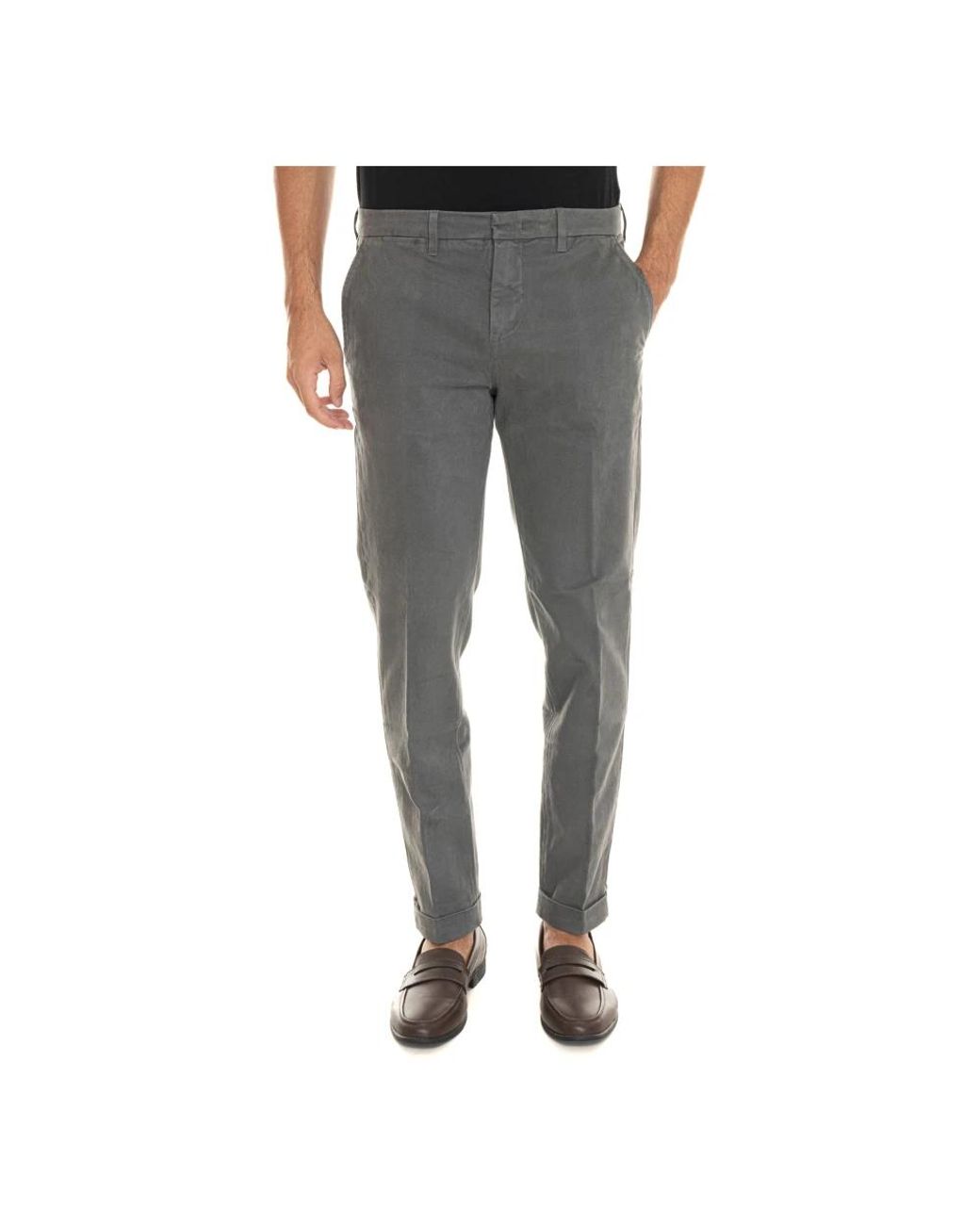 Fay Slim-Fit Trousers in het Gray voor heren