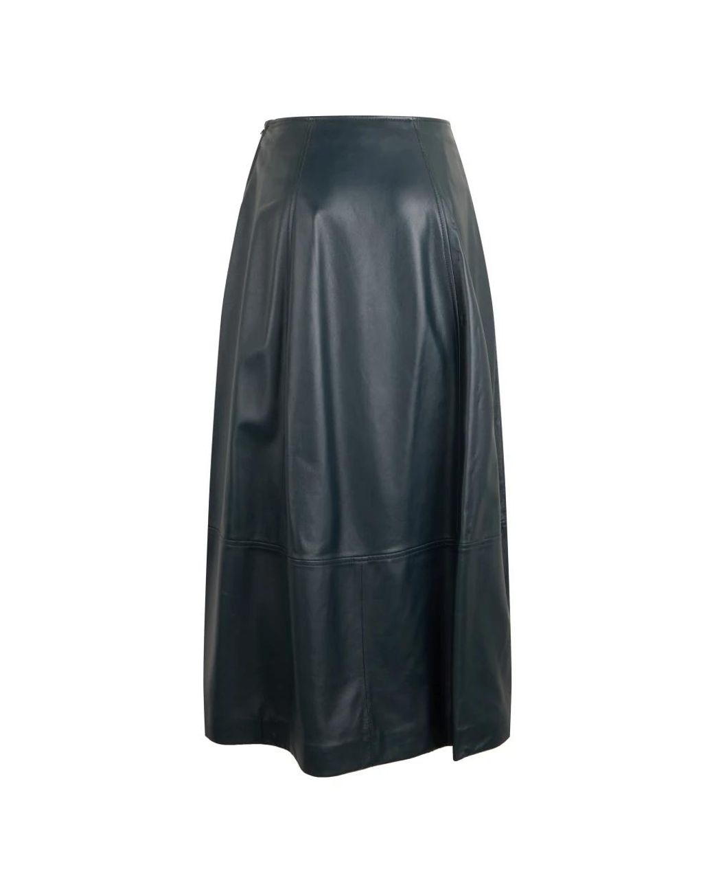 Alberta Ferretti Gray Leather Skirts