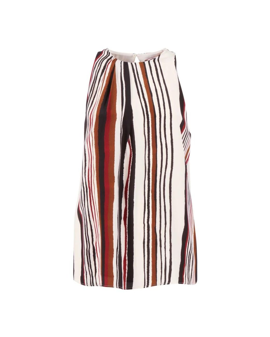 Max Mara Red Sleeveless Tops