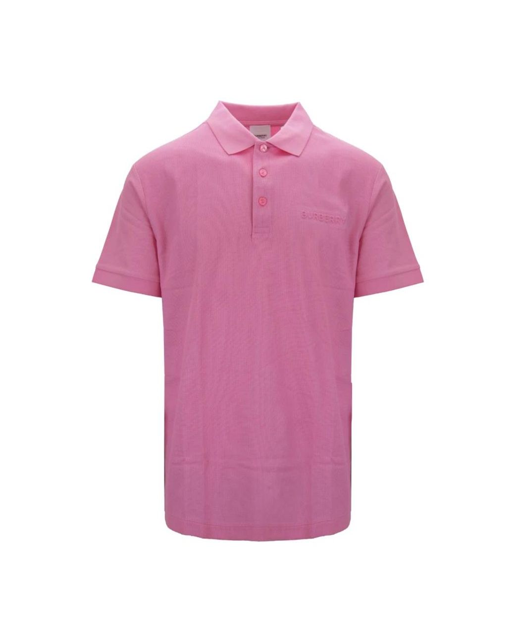Burberry Tops ,Roze ,Katoen Klassiek Katoenen Poloshirt Met Korte Mouwen in het Pink voor heren