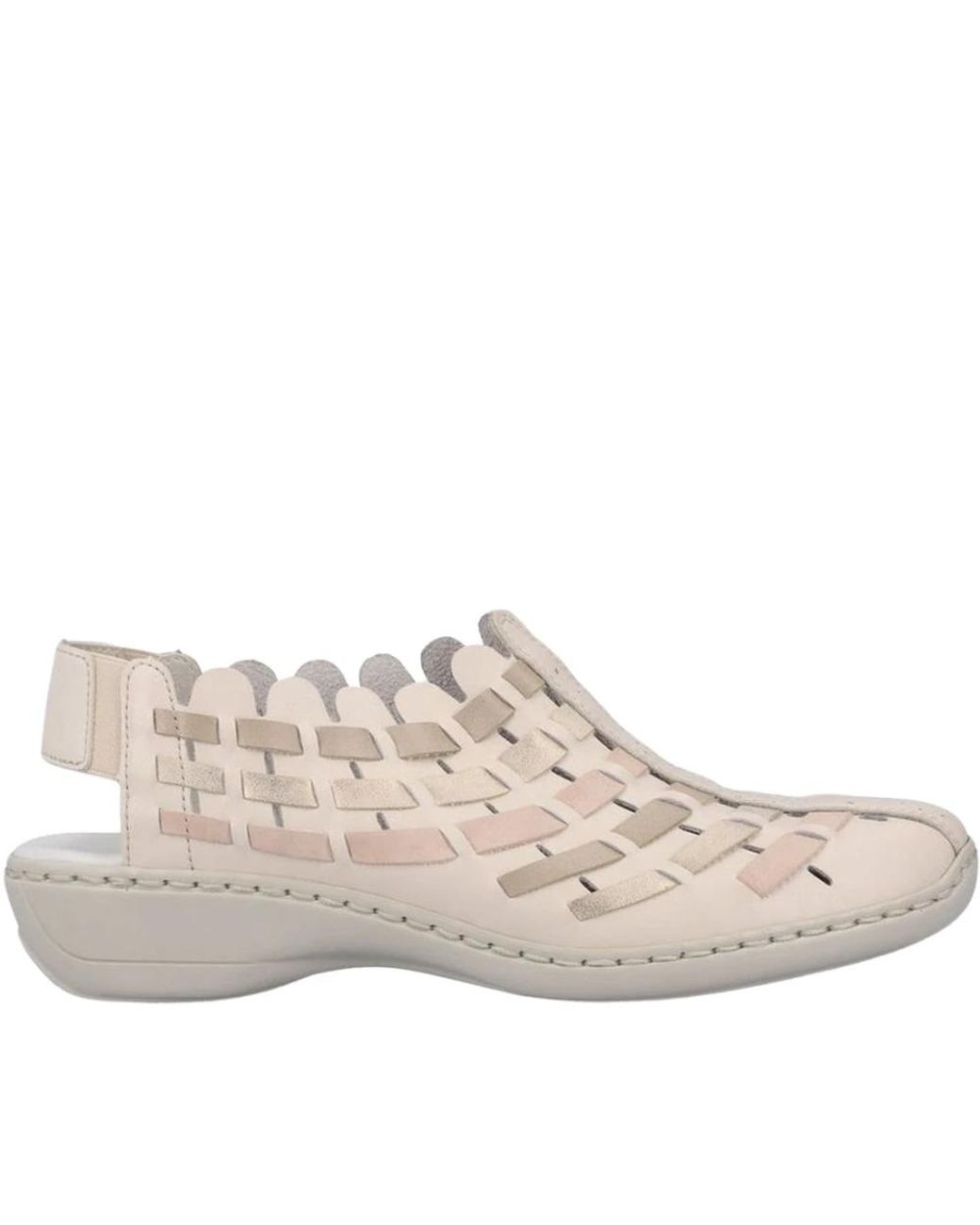 Flat Sandals Rieker en coloris Pink