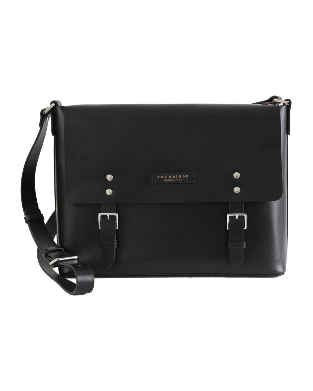 The Bridge Black Cross Body Bags for men